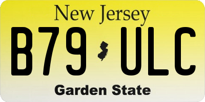 NJ license plate B79ULC