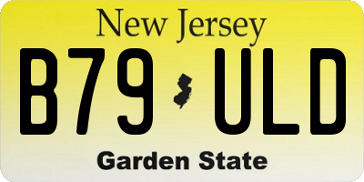 NJ license plate B79ULD
