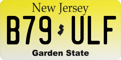 NJ license plate B79ULF