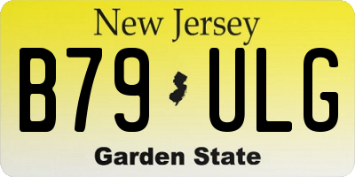 NJ license plate B79ULG