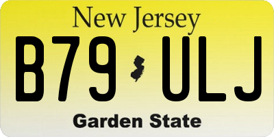 NJ license plate B79ULJ