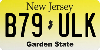 NJ license plate B79ULK