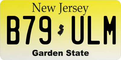 NJ license plate B79ULM