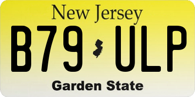 NJ license plate B79ULP