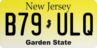 NJ license plate B79ULQ