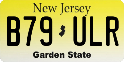 NJ license plate B79ULR