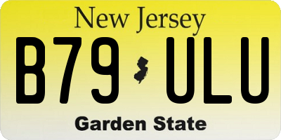 NJ license plate B79ULU