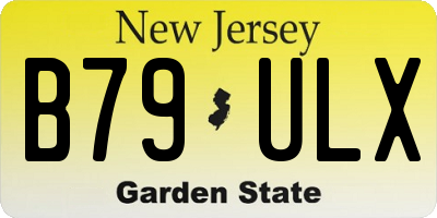 NJ license plate B79ULX