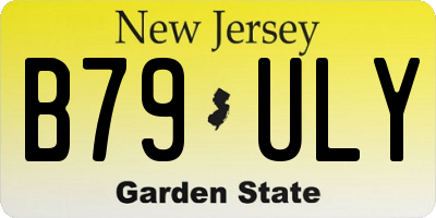 NJ license plate B79ULY