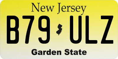 NJ license plate B79ULZ