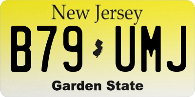 NJ license plate B79UMJ