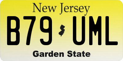 NJ license plate B79UML