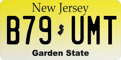 NJ license plate B79UMT