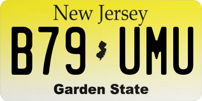 NJ license plate B79UMU