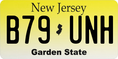 NJ license plate B79UNH