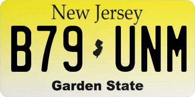 NJ license plate B79UNM