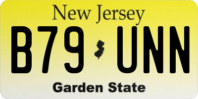 NJ license plate B79UNN