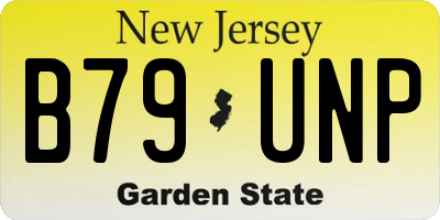 NJ license plate B79UNP