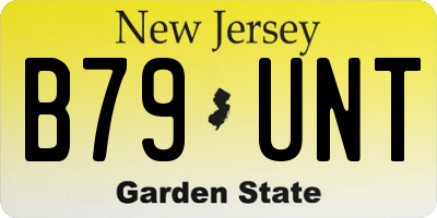 NJ license plate B79UNT
