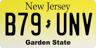 NJ license plate B79UNV