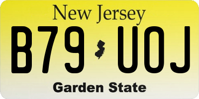 NJ license plate B79UOJ