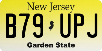NJ license plate B79UPJ