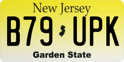 NJ license plate B79UPK