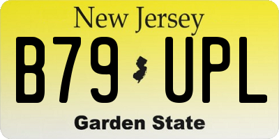 NJ license plate B79UPL
