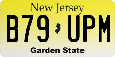 NJ license plate B79UPM