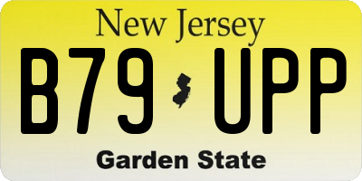 NJ license plate B79UPP