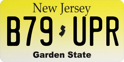 NJ license plate B79UPR