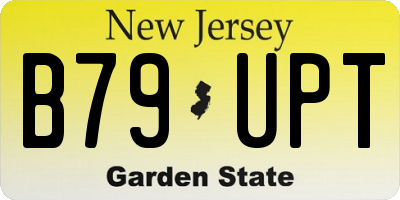 NJ license plate B79UPT