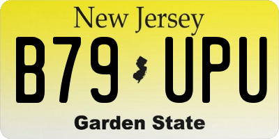 NJ license plate B79UPU