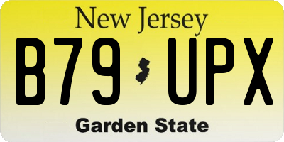 NJ license plate B79UPX