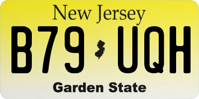 NJ license plate B79UQH