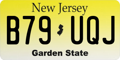 NJ license plate B79UQJ