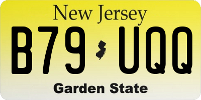 NJ license plate B79UQQ