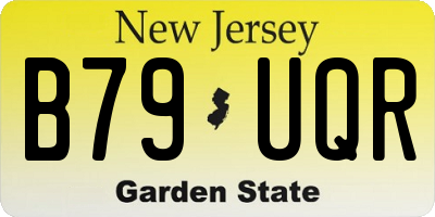 NJ license plate B79UQR