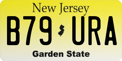 NJ license plate B79URA