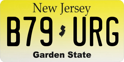 NJ license plate B79URG