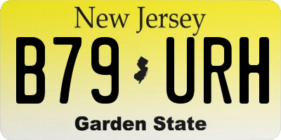 NJ license plate B79URH