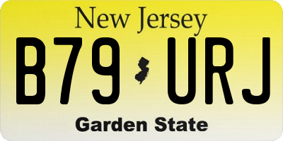 NJ license plate B79URJ