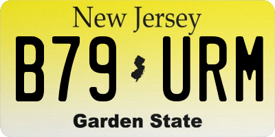 NJ license plate B79URM