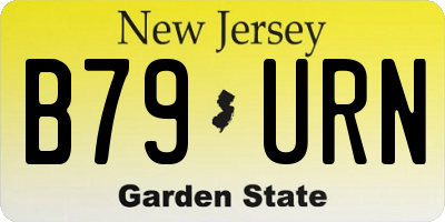 NJ license plate B79URN