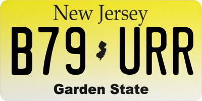 NJ license plate B79URR