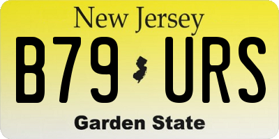 NJ license plate B79URS