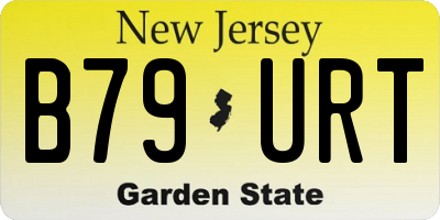 NJ license plate B79URT
