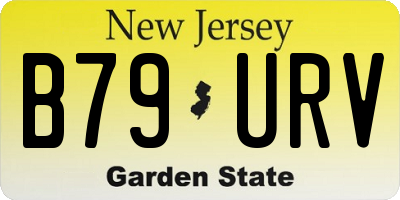 NJ license plate B79URV