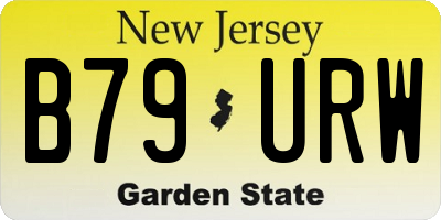 NJ license plate B79URW