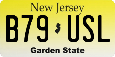 NJ license plate B79USL